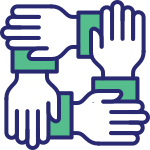 An icon illustrating the strength of community.