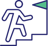 An icon illustrating career growth.